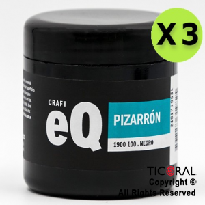 PINTURA PARA PIZARRON EQ NEGRO 200 CC X 3 UNIDADES